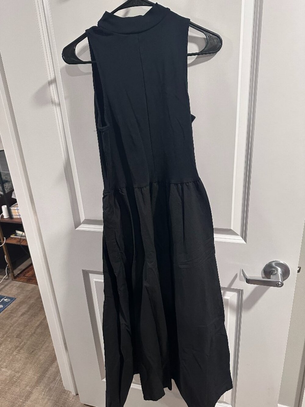 Women's Black Maxi Dress w/ Pockets